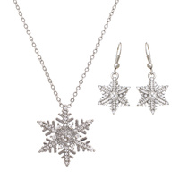 SNOW FLAKE NECKLACE SET