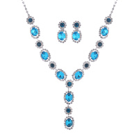 OVAL SHAPE BRIDAL NECKLACE SET