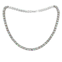 5MM CRYSTAL GEMSTONE TENNIS NECKLACE