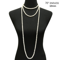 70" ENDLESS 10MM PEARL NECKLACE