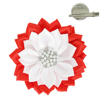 SORORITY THEMED FLOWER BROOCH PIN