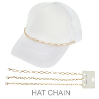 3PC GOLD-TONE ROLO TRUCKER HAT CHAIN