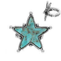 WESTERN NAVAJO TURQUOISE STAR RING