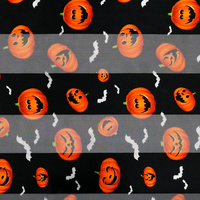 HALLOWEEN PUMPKIN & BAT NECKERCHIEF SCARF