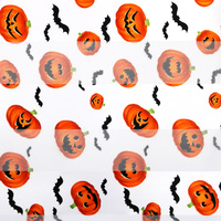 HALLOWEEN PUMPKIN & BAT NECKERCHIEF SCARF