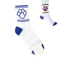 GAME DAY WOMEN'S PAW PRINT COTTON KNIT CREW SOCKS