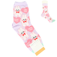 VALENTINE THEME COMFORT NOVELTY SOCKS