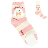 RABBIT THEME COMFORT NOVELTY SOCKS