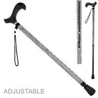 FASHION BLING RHINESTONE WALKING ADJUSTABLE CANE