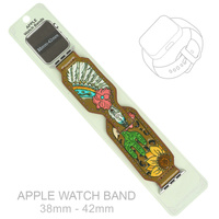 WESTERN THEMED TOOLED LEATHER APPLE WATCH BAND
