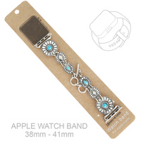 WESTERN FLORAL TURQUOISE APPLE WATCH BAND