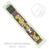 WESTERN SUNFLOWER TOOLED LEATHER APPLE WATCH BAND