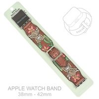 WESTERN HIGHLAND COW APPLE WATCH LEATHER BAND