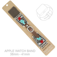 WESTERN FLORAL CACTUS TURQUOISE APPLE WATCH BAND