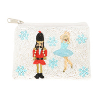 CHRISTMAS NUTCRACKER BALLET THEME COIN BAG