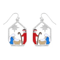 NATIVITY SCENE CHRISTMAS EARRINGS