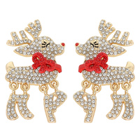 RUDOLPH CRYSTAL PAVE DANGLING LEGS EARRINGS