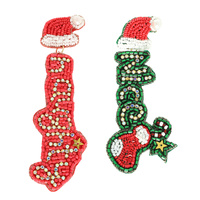 CHRISTMAS THEME NAUGHTY NICE DROP EARRINGS