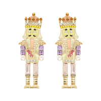 CHRISTMAS NUTCRACKER SOLDIER POST EARRINGS