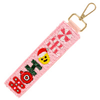 CHRISTMAS THEMED JEWELED KEY CHAIN