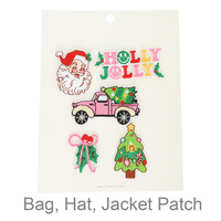 5PC CHRISTMAS THEMED ASSORTED PATCH SET