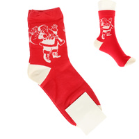 CHRISTMAS SANTA CLAUS COMFORT NOVELTY SOCKS