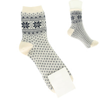 CHRISTMAS SNOWFLAKE COMFORT NOVELTY SOCKS